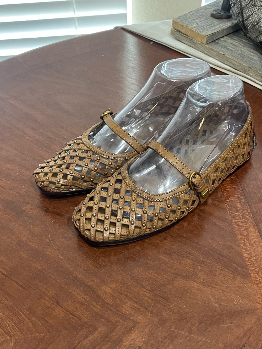 FRYE & Co Elvie Woven Mary Jane flats new *flaw